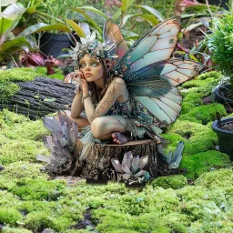 Elf Fairy Decorative Garden Stake Lawn Ornament for Bonsai Outside Landscape image 1