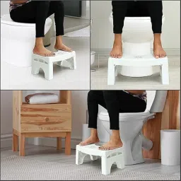 Dastav Squat Commode Toilet Stool 8 Inch Ergonomic Bathroom Footrest for Natural Squatting Position, Promotes Healthy Elimination, Reduces Strain & Supports Better Digestion, Durable & Easy to Clean image 4