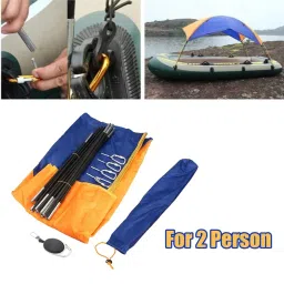 MERISHOPP® Inflatable Boat Kayak Canopy Awning Sun Shade Shelter 2 Person 114x236CM|Sporting Goods | Water Sports | Kayaking, Canoeing & Rafting | Accessories image 1