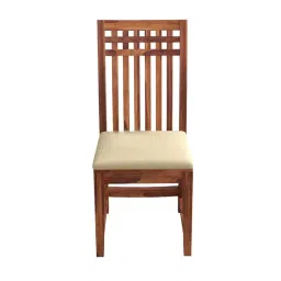 Handwoody Wooden Dining Chairs Only | Wooden Dining Chairs | Dining Room Furniture with Cushions | Dining Chair Set of 4 | Study Chair with Cushion for Dining Honey, Self Assembly image 4