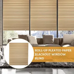 HASTHIP® Blinds for Windows Without Drill Blackout Cordless Roller Window Blinds Light Filtering Cut-to-Fit UV Protection Blind Curtains for Home Office Bedroom 47x70 Inch image 5