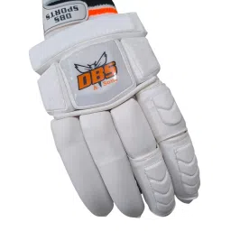 DBS & SONS Super Test White Cricket Batting Gloves | Right-Handed Batting Gloves for Cricket Players | Durable, Comfortable & Protective Hand Gloves (Youth) image 2
