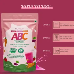 OUTSUP ABC Latte Mix Malt Powder | Apple, Beetroot, Carrot | No Preservatives | No Refined Sugar | Ready-to-Mix | Added Native Indian Herbs - 200gms image 4