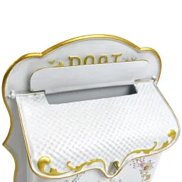 MERISHOPP Wall Mount Letter Mailbox Nostalgic Charm Mail Holder for Porch House Garden|Home & Garden image 2