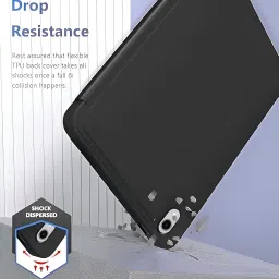 ProElite Cover for Samsung Galaxy Tab S11 11 inch case Cover, Soft Flexible Flip Case Cover for Samsung Galaxy Tab S11 11 inch with Pen Holder [Recoil Series] - Black image 2