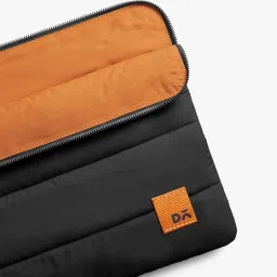 DailyObjects Medium Stria Portable Laptop Sleeve | Durable Polyester |Compatible with Laptop/MacBook Air/Pro Upto 14 Inch |Lightweight Water Resistant Fabric |Padded Compartment with Zip Closure image 5