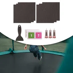 MYADDICTION Trampoline Patch Kit Replacement Waterproof Big Holes Trampoline Accessories Square 6 Patches image 1