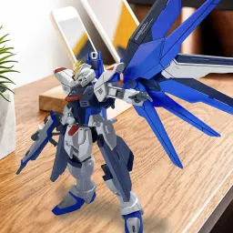 GODSDWARES Model Kit, Action Figure Anime, 1/144 Scale Color-Coded Plastic Model Lightweight Attractive Durable for Home Decors Need Assemble by oneself (White SkyBlue) image 4