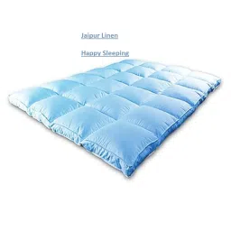 3000 GSM Large Twin Size Bed Finest Imported Super Microfiber Soft Mattress Padding/Topper-Sky Blue-48 Inch X 72 Inch image 3