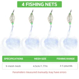 Proberos® 4Pcs Fishing Net for Saltwater Freshwater image 2