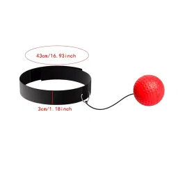 CALANDIS™ Boxing Reflex Ball Headband Exercise Improve Speed Gift Boxing Reaction Ball Red Ball | Punching Bags | Training Equipment & Supplies | Boxing, Martial Arts & MMA image 1