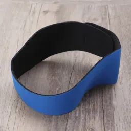 Ubervia Sports Headband 1PCS Swimming Headband Waterproof Ear Headband Adjustable Ear Protector Headband Cloth Bath Headband for Adult Kids Swimming Size M (Dark Blue) Kids Ear Buds image 4