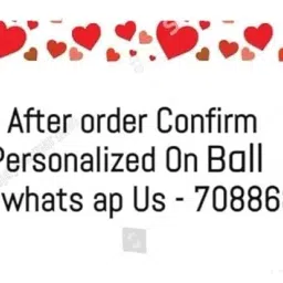 Personalized Leather Ball (Red), Standard Size 1Pc Your Text on Ball with Acrylic Display Box image 1