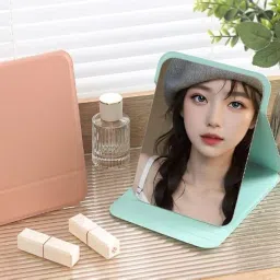 ONICORN Portable Folding Makeup Mirror – Ultra-Thin & Lightweight Travel Mirror | Compact 10.5 x 7 cm for Pocket, Purse, Camping, Home & Office (Green, Pack of 1) image 5