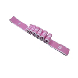 Merishopp Yoga Strap Flexible Non Elastic Stretching Strap for Sports Dance Gymnastics 4cmx90cm White and Pink image 4
