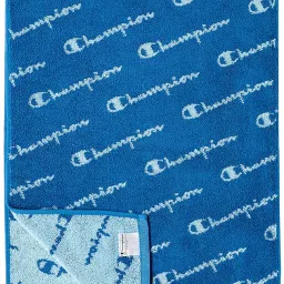 Champion 5065010200 Sports Towel, Approx. 13.4 x 43.3 inches (34 x 110 cm), Youth Logo, Blue image 1