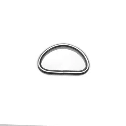 Spillbox Metal D-Rings Silver Color Bag Holder, Crafting Loop Webbing, Belts, Bags, Handbags, Package, Purse, Saddlery for DIY Crafts - Pack of 5 image 1