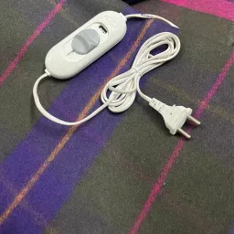 Woollen Electric Blanket - Single Bed Warmer - Shock Proof (5 Years Warranty on Remote, Merino Wool, Multicolour, 31x61 inches, Reversible) image 5