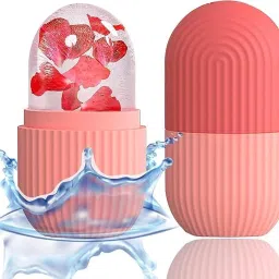 WELKIN Ice Roller For Face Massager | Reusable Ice Holder Tool For Glowing & Clear Skin | Easy To Use And Carry | Cold Massage Therapy For Skin (Pink) image 2