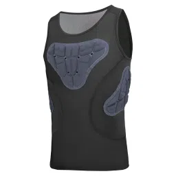 bnf Bnf® Mens Padded Vest Versatile Chest Protection for Skateboarding Rugby Training L|Protective Gear|Sporting Goods image 2