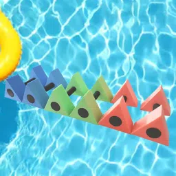 Enakshi® Aquatic Dumbbell High Buoyancy Aquatic Barbell Float Swim Training Equipment Red|Sporting Goods | Fitness Running & Yoga | Fitness Equipment & Gear | Aquatic Fitness Equipment image 1