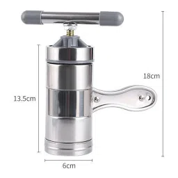 Ubervia® Pasta Maker with Heads Noodle Press Machine for Kitchen Spaghetti Fettuccine with 5 Pasta Shapes image 1