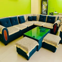 BALLEY L Shape Sofa Cover 7 Seater Stylish Modern Design (Golden JAAL 16 PCS Sofa Cover ONLY) 8+8 Sofa Cover image 2