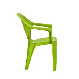 Nilkamal Comfy Plastic Chair for Home/Office/Study/Garden/Balcony/Indoor & Outdoor - Set of 2 Pcs Chair (Lush Green) image 3