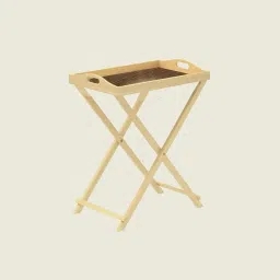 Outdoor Indoor,Folding Side Table, for Patio, Garden & Camping - Adirondack Table Made of pien Wood - Coffee & Dining End Table (Natural,Brown) image 5