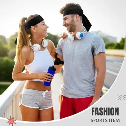 PAROPKAR 2 Design Multi Sports Headbnad Breathable Sweat Wicking Sweatband Wristband Headbands for Men Women Boys Girls (Maroon) image 5