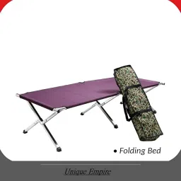 UNIQUE EMPIRE Camping Cot Ultralight Folding Tent, Outdoor and Indoor Portable Folding Bed,for Home, Office, Lawn, Picnic, Camping Purpose (74 x 24 x 17 Inches), (1 pc, Multicolor) image 1