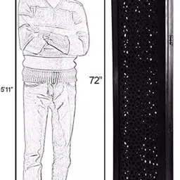 Foldable Wooden Room Divider Partition – Stylish Privacy Screen for Home, Office, Studio, Salon - Kangra Badrun, White (4 Panel) image 2