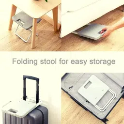 Cyrox Folding Stool – Heavy Duty & Portable Seat for Adults – Lightweight, Compact Design for Camping, Travel, Gardening, Beach, Outdoor Events – Easy to Carry & Store (1Pcs) image 5