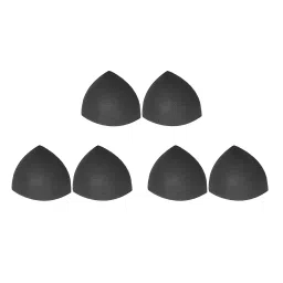 MERISHOPP 3 Pairs Foam Bra Insert Refreshing Soft Bra Pads Inserts for Everyday Wear Black Crafts Sewing | Foundations & Undergarments | Bra Cup Pads image 2