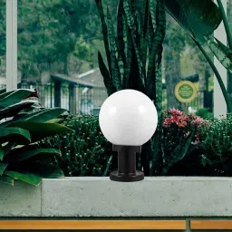 Zyvola Solar Powered Outdoor Ball Lights: Durable Garden Fence Post Lanterns for Patios & Yards image 1