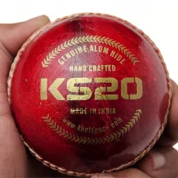 KHELSPACE KS-20 4 Piece Leather Cricket Ball | Hand-Stitched Professional Grade | Durable for Test, ODI, T20 & Practice Matches | Swing & Seam Optimized | Premium Shine & Consistent Bounce image 3