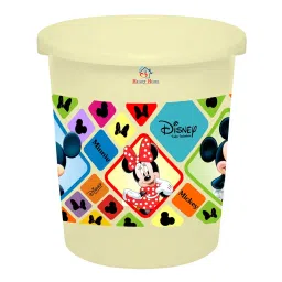 Heart Home Disney Mickey Minnie Print Plastic Garbage Waste Dustbin/Recycling Bin for Home, Office, Factory, 5 Liters (Cream) -HS_35_HEARTHS17761 image 4