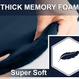 BSB HOME All Purpose Non Slip Anti-Skid - Memory Foam Door Mat, Kitchen Runner Super Absorbent - Quick Dry | Water soak (16" x 24", Blue) image 1