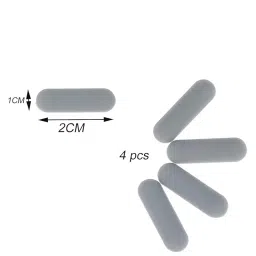 KalamkariX 4 PCS Laptop Rubber Feet Replacement, Anti Slip Bottom Rubber Grip Pads for Improved Airflow and Ergonomics, for Most Laptop Models image 1