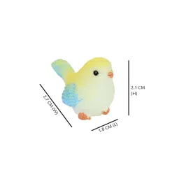 Wonderland (Set of 6) Small Bird Garden Miniature for Landscape Decoration,Plants Home Decor image 2