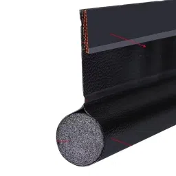 MERISHOPP Under Door Draft Stopper Windproof Sealing Strip for Bathrooms Office Window Black image 3