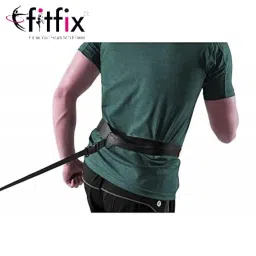 Fitfix® Nylon Fabric 40" Resistance Training Speed Running Chute for Fitness Training Football Soccer Tennis Basketball (Black) image 3