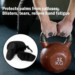 Weight Lifting Hand Grips,Gym Gloves for Boys and Girls with Strong Wrist Support,Anti-Slip Rubber Plam Protector for Deadlifting,Pull-ups,Dumbells,Strenth Training&Gym Workout Steps and Hooks image 2