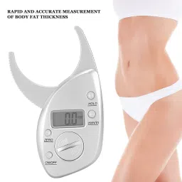 Body Fat Caliper, Portable Skin Fat Caliper, Digital Display High Accuracy Battery Powered Body Fat Measurement for Men and Women image 3