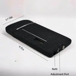 Alkey Premium Metal Cigarette Lightr with Cool Red Flame Refillable Lightr Windproof Lighter Easy to Use Camping Lightr image 3