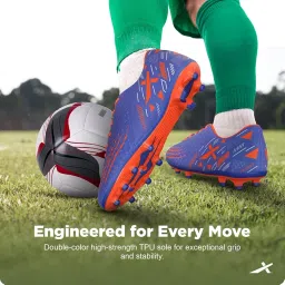 Vector X Flyer 2.0 Football Shoe/Studs, Double Colored TPU Sole, Padded Footbed, Premoulded Heel Shoe for Men image 3