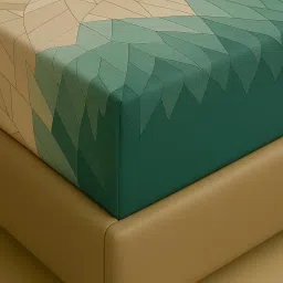 Homedy Premium Cotton Fitted Bedsheets with 2 Pillow Covers for King Bed | 200-220 TC | Size 78x72+8 Inches | The Home Style Pastel Green | Soft, Durable, All-Around Elastic Luxury Collections image 2