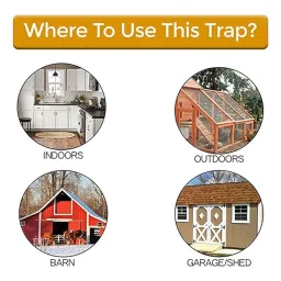 GUDMART Mouse Trap Bucket Lid Mouse Trap Flip and Slide Rat Trap for Outdoor Indoor | Yard, Garden Outdoor Living | Gardening Supplies | Weed Pest Control | Rodent Animal Traps image 5