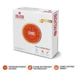 Polycab OPTIMA+ 1.5sqmm 90M coil | Flame Retardant | Lead free | 99.97% high purity copper | Rodent protection | PVC insulated housewire [Red] image 4
