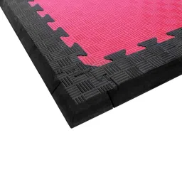 USI UNIVERSAL Slant Edge Gym Mat, 1m x 8cm, Black, 25mm Thick, Eva Foam, Ideal for Taekwondo Arena & Home Exercise image 1